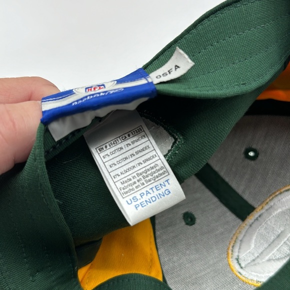 Green Bay Packers Green Gold White Baseball Hat OSFA HT6866 - Picture 5 of 5